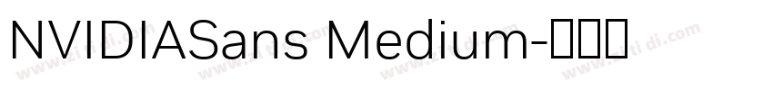 NVIDIASans Medium字体转换